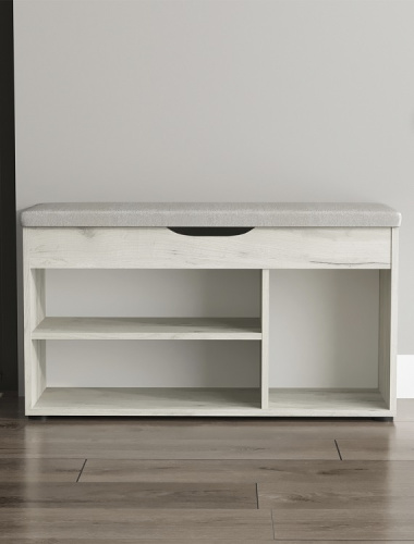 Банкетка Норд СН-122.08 дуб крафт белый 