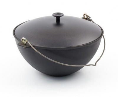 Казан 12 л с крышкой и ручкой