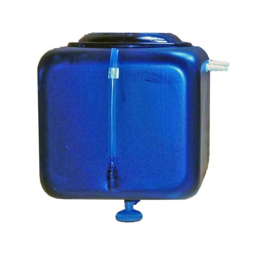 Бак для душа Альтернатива 100 л пластиковый кран синий