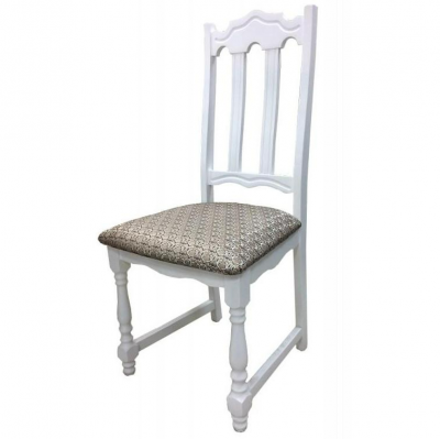 Стул МД-243.1 Береза Эмаль белая Жаккард лоди 29/2 