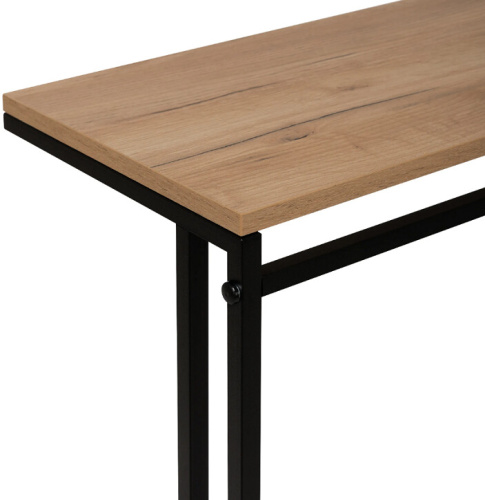 Стол приставной Leset Стилвуд 1 черный дуб крафт золотой 