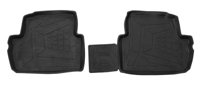 Коврики салона резиновые с бортиком для Chevrolet Spark