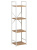 Стеллаж Leset Стилвуд 14 узкий 4 полки белый дуб крафт золотой Стеллаж Leset Стилвуд 14 узкий 4 полки белый дуб крафт золотой