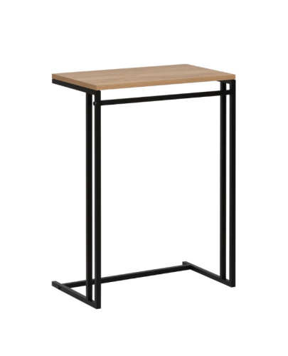 Стол приставной Leset Стилвуд 1 черный орех лион светлый 