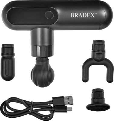 Массажный пистолет мини ДЕЛЬТА 4 насадки