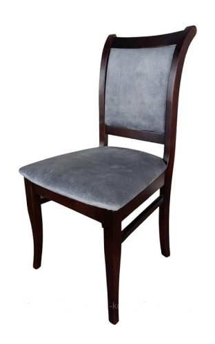 Стул МДК-265 Роми Орех Серый велюр 