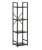 Стеллаж Leset Стилвуд 14 узкий 4 полки черный 