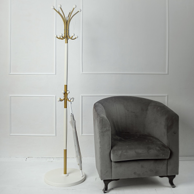 Вешалка напольная Д 1 золото слоновая кость 