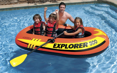 Лодка надувная 117х211х41 см Intex Explorer 300 58332NP (Китай)