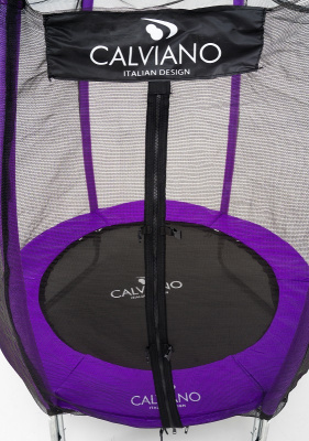 Батут с защитной сеткой Calviano 140 см 4,5ft OUTSIDE master purple