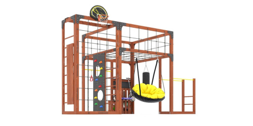Детская площадка для дачи Савушка КУБ-2 Махагон