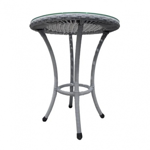 Стол садовый кофейный круглый DECO D60 серый