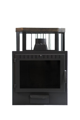 Печь банная Сибирь-20 Панорамная дверца Сетка