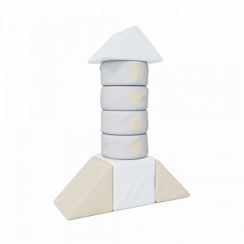 Мягкий игровой комплекс Ракета Romana ДМФ-МК-08.71.00 серо-бежевый