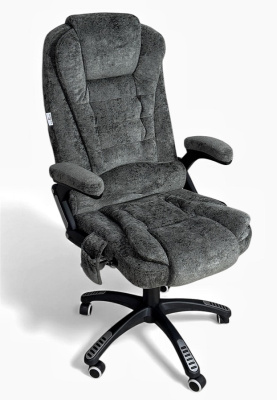 Вибромассажное кресло CALVIANO Veroni 56 серый плюш 