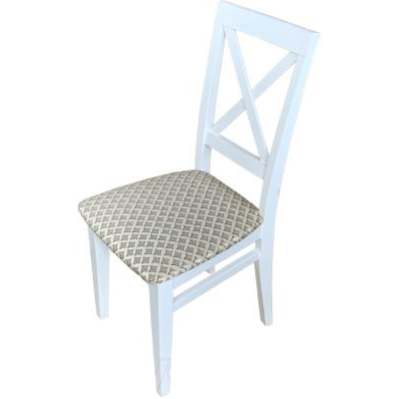 Стул Кристофер МДК-63 Эмаль белая Лорд светлый 