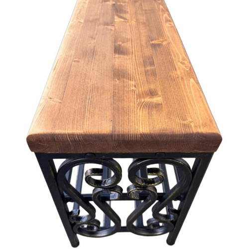 Кованая банкетка МФ-1 золото 