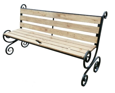 Скамейка со спинкой С79 Саниджи