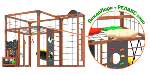 Детская площадка для дачи Савушка КУБ-2 Махагон