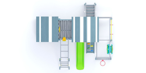 Детская спортивная площадка для дачи Савушка Baby Play 13 Индиго