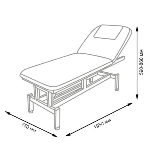 Массажный стол Элеганс МД - 837 (белый №89/189)