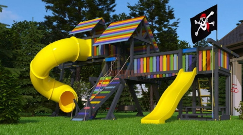 Детская спортивная площадка для дачи Савушка 8 Black