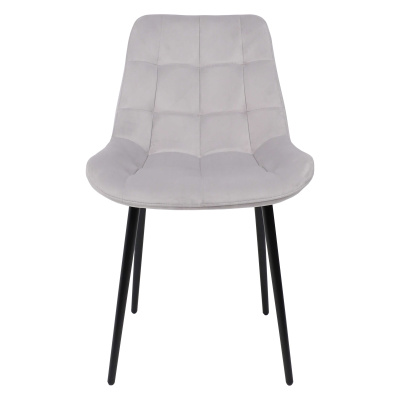 Стул AV 405 светло-серый бархат Н-09 черный 