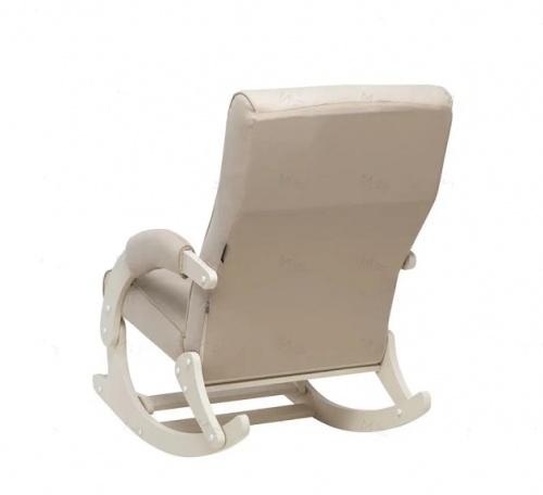 Кресло-качалка Leset Хилл с подножкой слоновая кость Velur V18