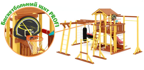 Детская спортивная площадка для дачи Савушка Семейная COMFORT