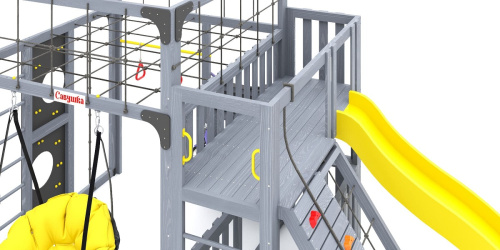 Детская площадка для дачи Савушка КУБ-3 Серый