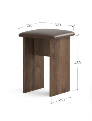 Табурет Мэри СН-122.14 дуб экспрессив бронзовый ДСП коричневый 