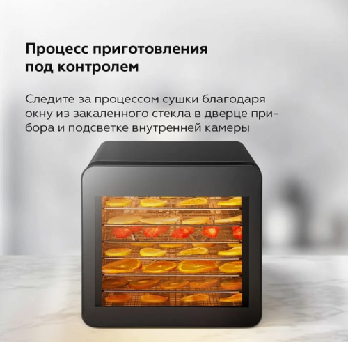 Сушильный шкаф для овощей и фруктов BQ FD1006 черный