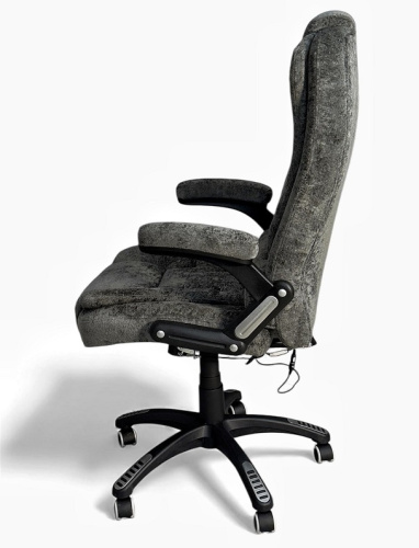 Вибромассажное кресло CALVIANO Veroni 56 серый плюш 