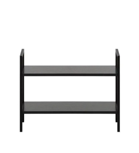 Стеллаж Leset Стилвуд 22 широкий 2 полки черный 