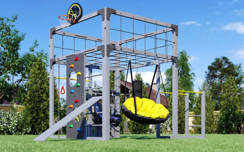 Детская площадка для дачи Савушка КУБ-1 Серый