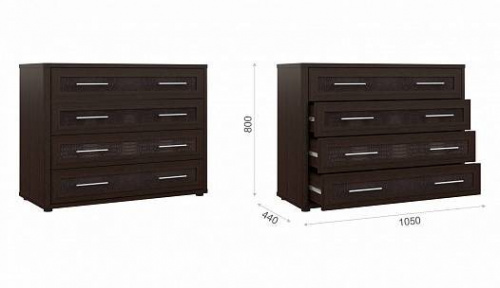 Комод Империал Токио 4ящ венге 