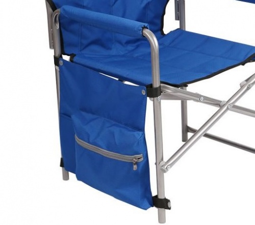Кресло складное с карманами NIKA КС1 синий