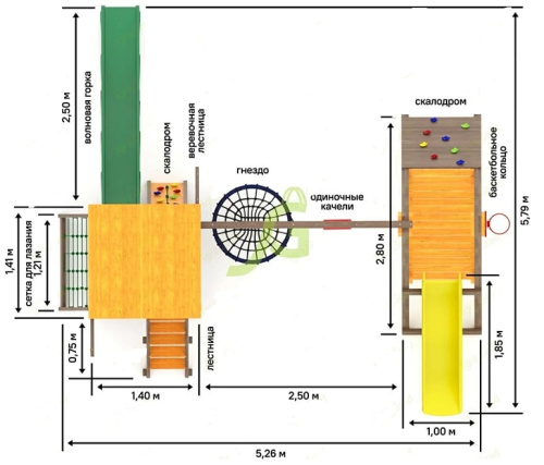 Детская площадка IgraGrad Панда Фани Gride мод.1