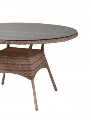 Стол круглый разборный 722 D130 светлый