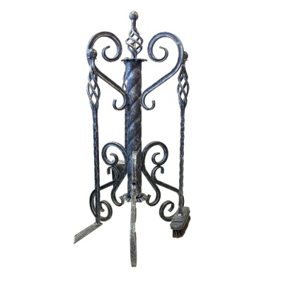 Каминный набор Башня серебро