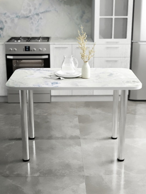 Стол обеденный СН-105.00 оникс голубой 