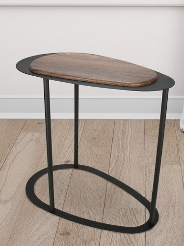 Стол журнальный МеталлАрт М024 коричневый дуб 