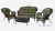 Плетеный комплект LV520BG Brown/Green Плетеный комплект LV520BG Brown/Green
