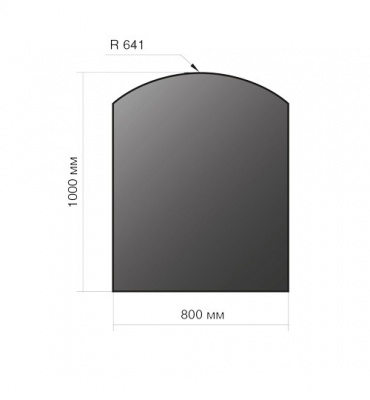 Лист напольный Везувий 2мм черный 1000*800*2 R641