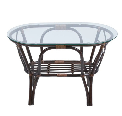 IND Комплект Багама с диваном овальный стол темно-коричневый 