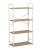 Стеллаж Leset Стилвуд 24 широкий 4 полки белый дуб крафт золотой Стеллаж Leset Стилвуд 24 широкий 4 полки белый дуб крафт золотой