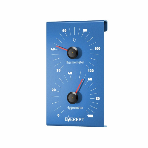 Термогигрометр EVEREST алюминий BLUE (TG-29)