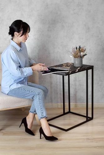 Стол придиванный BeautyStyle 30 черный порторо 