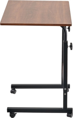 Стол многофункциональный на колесах 60x40 см РОЛЛ темное дерево 