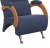 Кресло для отдыха Модель 9-Д Verona Denim Blue орех 